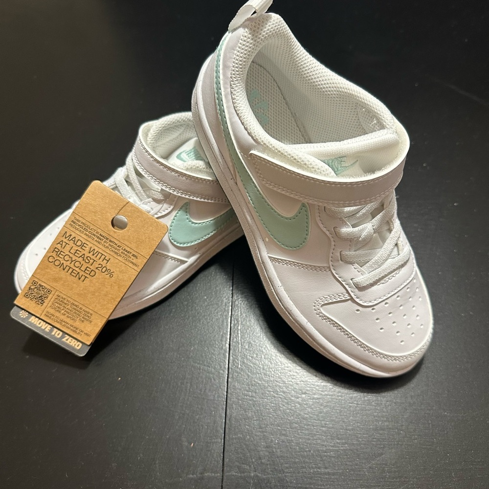 Nike Kids Sneakers court borough low recraft white/jade ice-geode teal